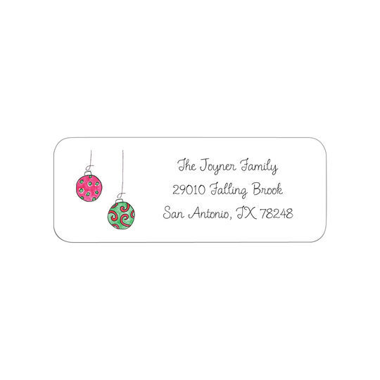 Deck The Halls Return Address Labels